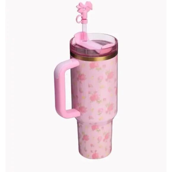 Stanley x LoveShackFancy Quencher H2.0 Flowstate™ Tumbler 40 Ounce NIB Authentic - Picture 3 of 5